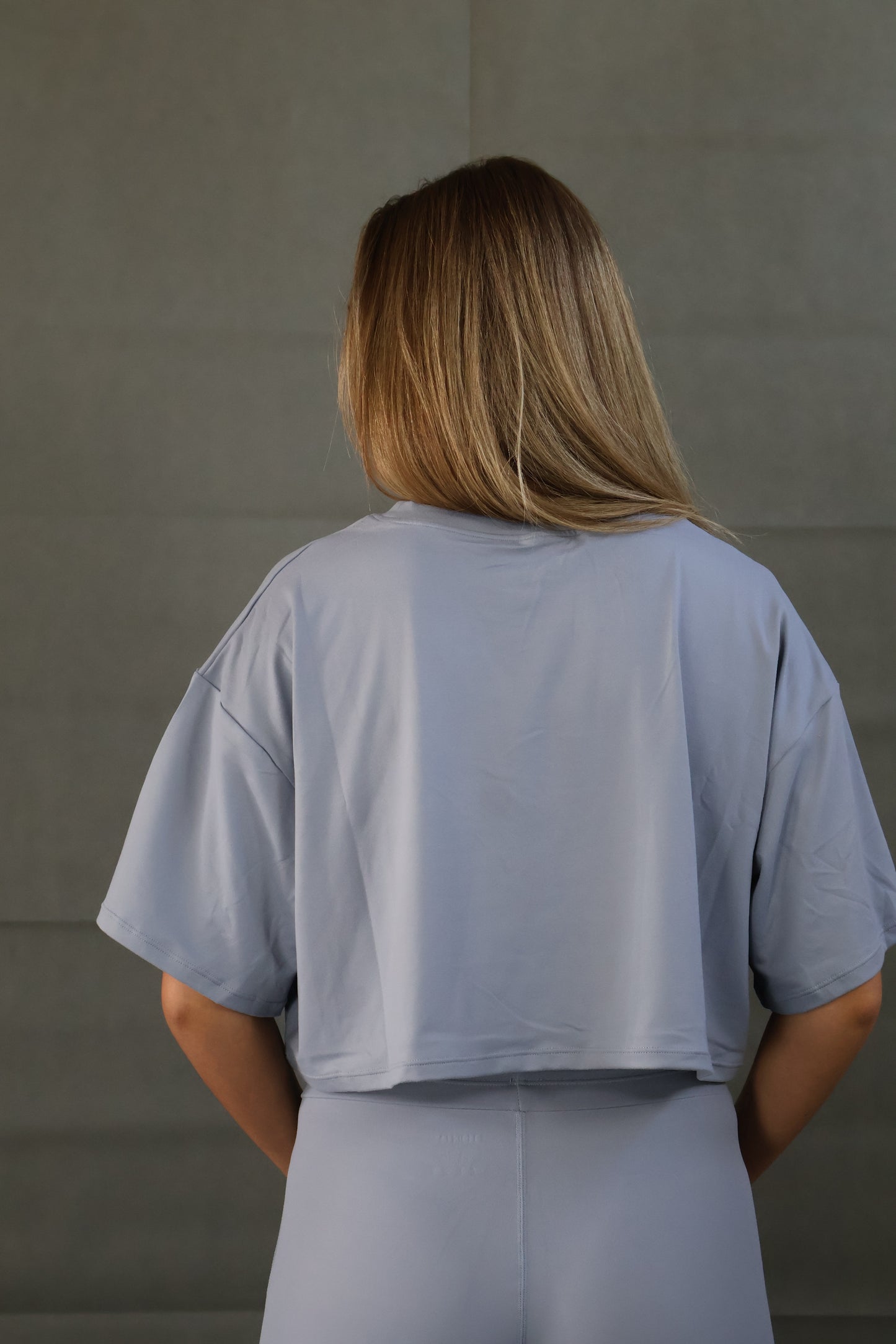 Himmel blå crop top
