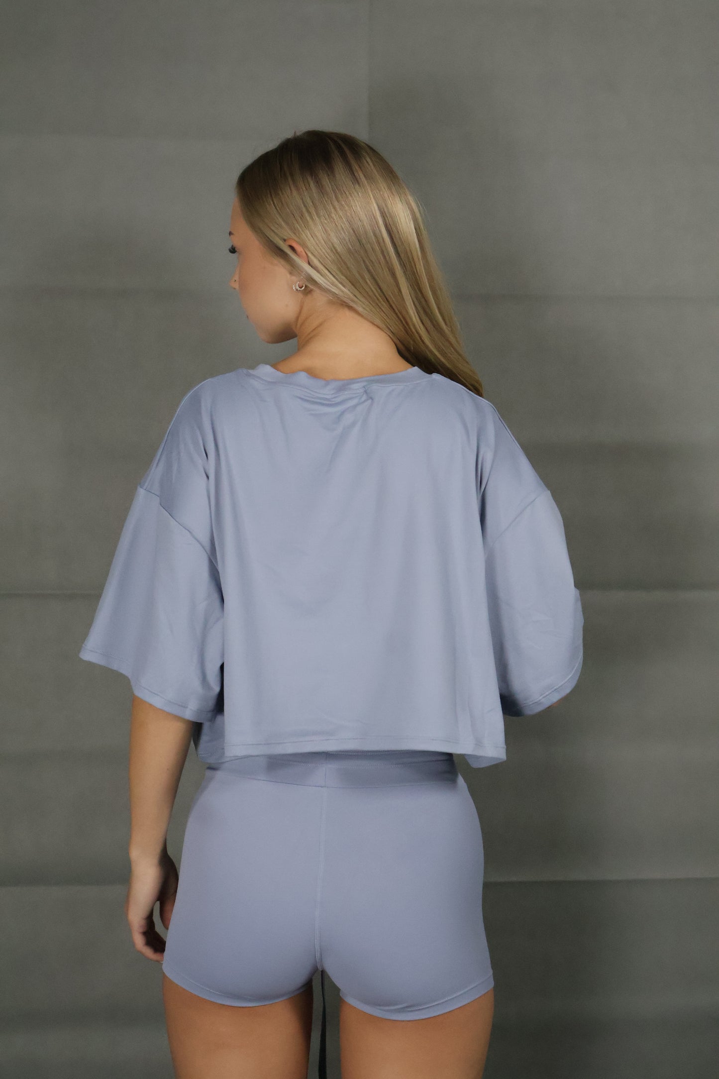 Himmel blå crop top