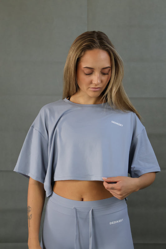 Himmel blå crop top